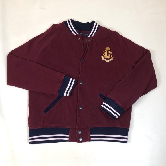 Polo Ralph Lauren Other - Polo Ralph Lauren Mens Embroidered Button Up Sweater Jacket Thermal Lined XL
